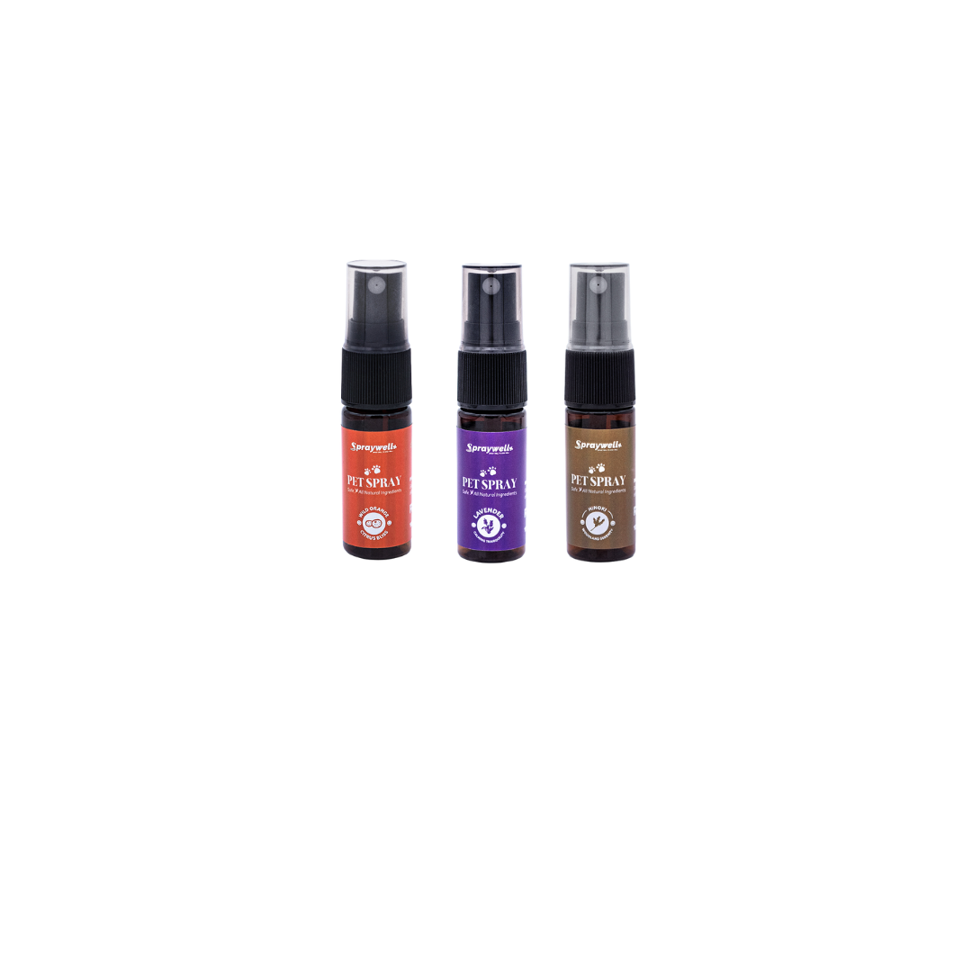 Pet Spray 10ml Sample Set (Lavender, Hinoki and Wild Orange)
